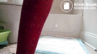 Cassie takes a Thick Poo in her Thigh-High Socks, ScatKings.com Scat Porn 1 ScatKings.com Scat Porn